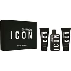 DSQUARED2 ICON POUR HOMME DÁRKOVÁ SADA EDP 100 ML, SPRCHOVÝ GEL 100 ML A BALZÁM PO HOLENÍ 100 ML