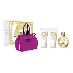 VERSACE EROS POUR FEMME GIFT SET EDT 100 ML, BODY LOTION 100 ML, SHOWER GEL 100 ML AND BAG