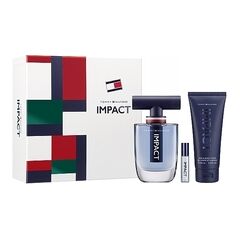 TOMMY HILFIGER IMPACT GIFT SET EDT 100 ML, SHOWER GEL 100 ML AND MINIATURE EDT 4 ML