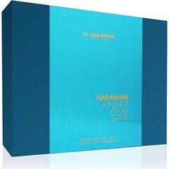 AL HARAMAIN AMBER OUD AQUA DUBAI GIFT SET UNISEX PERFUME EXTRACT 75 ML + PERFUME EXTRACT 30 ML + BODY MIST 200 ML