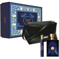VERSACE DYLAN BLUE POUR HOMME EAU DE TOILETTE FOR MEN 100 ML + TOALETNÍ VODA 10 ML + KOSMETICKÁ TAŠTIČKA GIFT SET