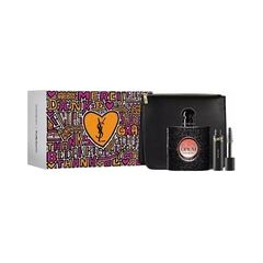 YVES SAINT LAURENT BLACK OPIUM GIFT SET EDP 50 ML, MASCARA 2 ML AND COSMETIC BAG BLACK