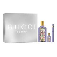 GUCCI FLORA GORGEOUS MAGNOLIA GIFT SET EDP 100 ML, MINIATURE EDP 10 ML AND MINIATURE EDP 5 ML