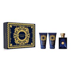 VERSACE DYLAN BLUE GIFT SET EDT 50 ML, SHOWER GEL DYLAN BLUE 50 ML AND BALM AFTER SHAVE DYLAN BLUE 50 ML