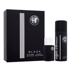 ALFA ROMEO BLACK GIFT SET EDT 15 ML AND BODY SPRAY 150 ML