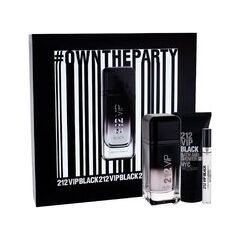CAROLINA HERRERA 212 VIP MEN BLACK EDP GIFT SET 100 ML, SHOWER GEL 100 ML AND MINIATURE EDP 10 ML