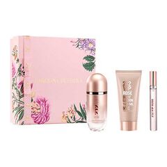 CAROLINA HERRERA 212 VIP ROSE GIFT SET EDP 80 ML, BODY LOTION 100 ML AND MINIATURE EDP 10 ML