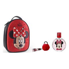 FRAGRANCES FOR CHILDREN MINNIE DÁRKOVÁ SADA EDT 100 ML, LESK NA RTY S PŘÍVĚSKEM A POUZDRO NA ZIP