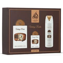LATTAFA PRIDE VINTAGE RADIO DÁRKOVÁ SADA EDP 100 ML, EDP 20 ML A TĚLOVÝ SPREJ 200 ML