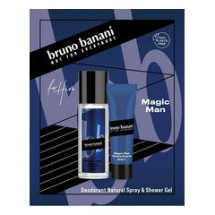 BRUNO BANANI MAGIC MAN GIFT SET DEODORANT 75 ML AND SHOWER GEL 50 ML