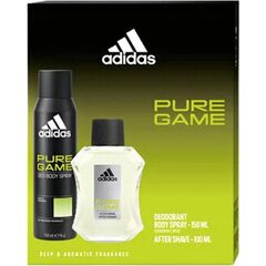 ADIDAS PURE GAME DÁRKOVÁ SADA VODA PO HOLENÍ 100 ML A DEOSPRAY 150 ML
