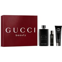 GUCCI GUILTY POUR HOMME EAU DE PARFUM DÁRKOVÁ SADA EDP 90 ML, SPRCHOVÝ GEL 50 ML A MINIATURKA EDP 15 ML