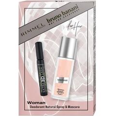 BRUNO BANANI WOMAN DÁRKOVÁ SADA DEODORANT 75 ML A ŘASENKA RIMMEL 8 ML