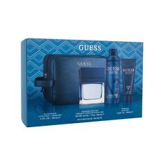 GUESS SEDUCTIVE BLUE FOR MEN GIFT SET EDT 100 ML, SHOWER GEL 100 ML, DEOSPRAY 226 ML AND COSMETIC BAG