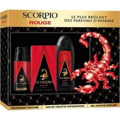 SCORPIO ROUGE DÁRKOVÁ SADA EDT 75 ML, SPRCHOVÝ GEL 250 ML A DEOSPRAY 150 ML