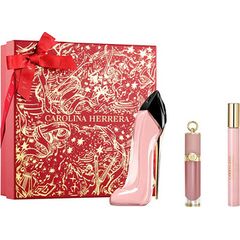 CAROLINA HERRERA GOOD GIRL BLUSH DÁRKOVÁ SADA EDP 80 ML, LESK NA RTY 5 ML A MINIATURKA EDP 10 ML