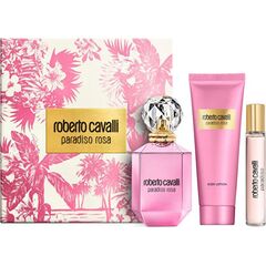 CAVALLI ROBERTO PARADISO ROSA DÁRKOVÁ SADA EDP 75 ML, TĚLOVÉ MLÉKO 100 ML A MINIATURKA EDP 15 ML