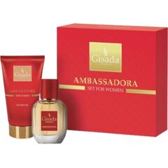 GISADA AMBASSADORA FOR WOMEN DÁRKOVÁ SADA EDP 50 ML A SPRCHOVÝ GEL 100 ML