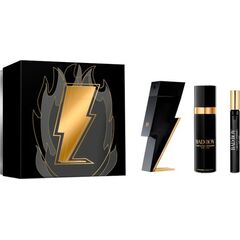 CAROLINA HERRERA BAD BOY GIFT SET EDT 100 ML, DEOSPRAY 100 ML AND MINIATURE EDT 10 ML