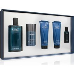 DAVIDOFF COOL WATER MAN DÁRKOVÁ SADA EDT 125 ML, BALZÁM PO HOLENÍ 75 ML, SPRCHOVÝ GEL 75 ML, DEOSTICK 70 G A MINIATURKA 15 ML