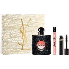 YVES SAINT LAURENT BLACK OPIUM DÁRKOVÁ SADA EDP 50 ML, MINIATURKA EDP 10 ML A ŘASENKA 2 ML