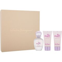 SALVATORE FERRAGAMO AMO FERRAGAMO FLOWERFUL GIFT SET EDT 50 ML, BODY LOTION 50 ML AND SHOWER GEL 50 ML 50ML