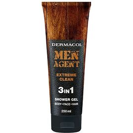 DERMACOL MEN AGENT EXTREME CLEAN 3IN1 SHOWER GEL 250ML
