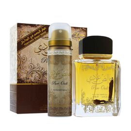 LATTAFA PURE OUDI GIFT SET EDP 100 ML + DEOSPRAY 50 ML