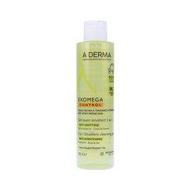 A-DERMA EXOMEGA CONTROL EMOLLIENT CLEANSING GEL 200ML