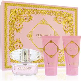 VERSACE BRIGHT CRYSTAL EDT 50 ML + BODY LOTION 50 ML + SHOWER GEL 50 ML GIFT SET