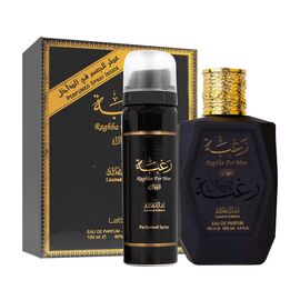 LATTAFA RAGHBA FOR MAN GIFT SET EDP 100 ML + DEOSPRAY 50 ML