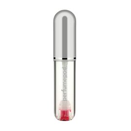 TRAVALO PERFUME POD PURE REFILLABLE PERFUME SPRAYER 5 ML SILVER