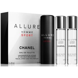 CHANEL ALLURE HOMME SPORT EDT 3X20ML REFILLABLE