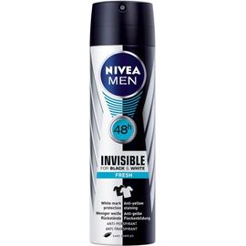 NIVEA MEN INVISIBLE BLACK & WHITE FRESH 48H ANTIPERSPIRANT IN SPRAY FOR MEN 150 ML