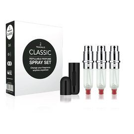 TRAVALO CLASSIC HD REFILLABLE PERFUME SPRAYER GIFT SETBLACK