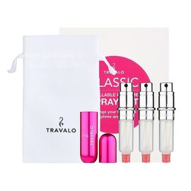 TRAVALO CLASSIC HD REFILLABLE PERFUME SPRAYER GIFT SETHOT PINK