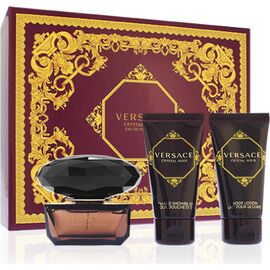 VERSACE CRYSTAL NOIR EDT 50 ML + BODY LOTION 50 ML + SHOWER GEL 50 ML GIFT SET