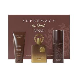 AFNAN SUPREMACY IN OUD GIFT SET EDP 100 ML, SHOWER GEL 150 ML AND DEOSPRAY 150 ML
