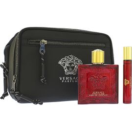 VERSACE EROS FLAME DÁRKOVÁ SADA PRO MUŽE PARFÉMOVANÁ VODA 100 ML + PARFÉMOVANÁ VODA 10 ML + KOSMETICKÁ TAŠKA