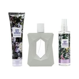 ARIANA GRANDE GOD IS A WOMAN GIFT SET EDP 100ML, BODY CREAM 100ML AND BODY VEIL 118ML
