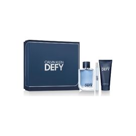CALVIN KLEIN DEFY GIFT SET EDT 100 ML, MINIATURE EDT 10 ML AND SHOWER GEL FOR BODY AND HAIR 100 ML