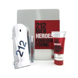 CAROLINA HERRERA 212 MEN HEROES GIFT SET EDT 90 ML, SHOWER GEL 100 ML A MINIATURKA EDT 10 ML