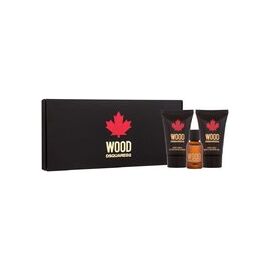 DSQUARED2 WOOD POUR HOME MINI SET EDT 5 ML, SHOWER GEL 25 ML AND AFTERSHAVE BALM 25 ML
