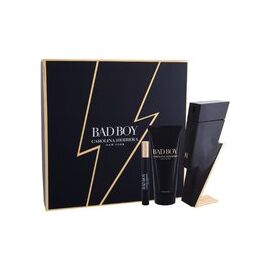 CAROLINA HERRERA BAD BOY GIFT SET EDT 100 ML, SHOWER GEL 100 ML AND MINIATURE EDT 10 ML