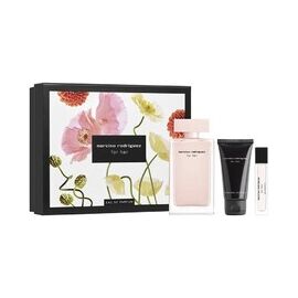 NARCISO RODRIGUEZ NARCISO RODRIQUEZ FOR HER GIFT SET EDP 100 ML, BODY LOTION 50 ML A MINIATURKA EDP 10 ML