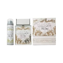 LATTAFA PERFUMES PURE MUSK GIFT SET EDP 100 ML + DEODORANT SPRAY