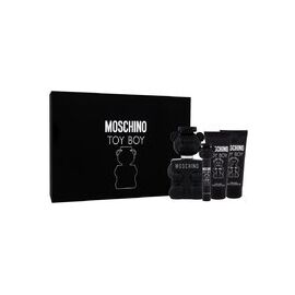 MOSCHINO TOY BOY GIFT SET EDP 100 ML, MINIATURE EDP 10 ML, AFTERSHAVE BALM 100 ML AND SHOWER GEL 100 ML