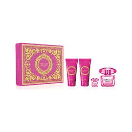 VERSACE BRIGHT CRYSTAL ABSOLU EDP GIFT SET 90 ML, BODY LOTION 100 ML, SHOWER GEL 100 ML AND MINIATURE EDP 5 ML