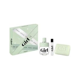 ROCHAS GIRL GIFT SET EDT 60 ML, MINIATURE EDT 7.5 ML AND SOLID SOAP 75 G