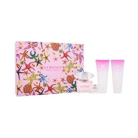 VERSACE BRIGHT CRYSTAL GIFT SET EDT 90 ML, BODY LOTION 100 ML CRYSTAL BRIGHT, BRIGHT CRYSTAL SHOWER GEL 100 ML, AND MINIATURES BRIGHT CR